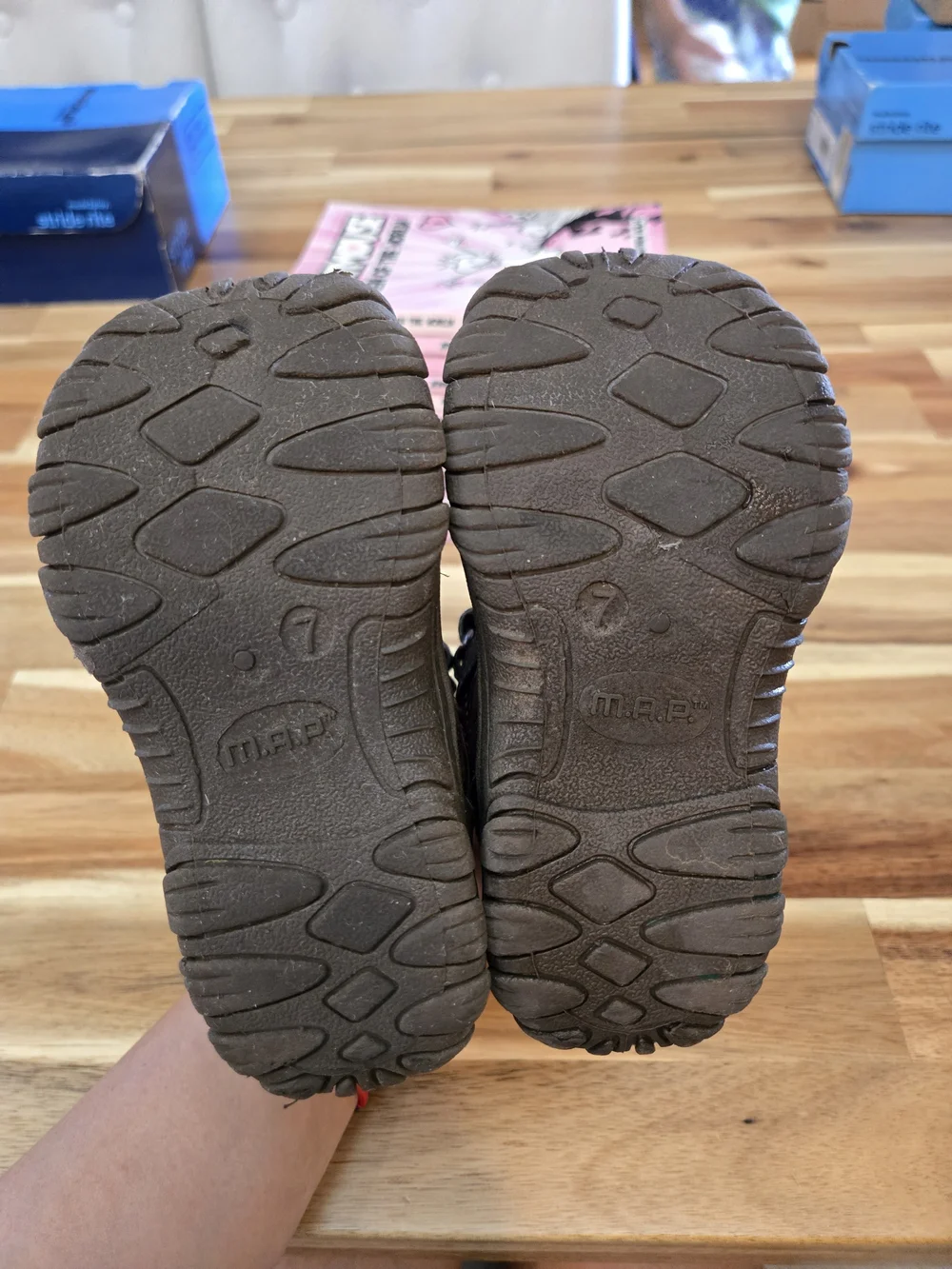 Toddler Waterproof Hiking, Winter Boots in Navy and Brown
